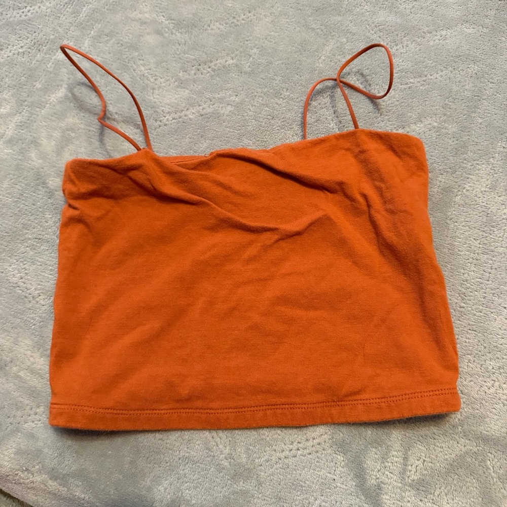 Aeropostale Seriously Soft Orange Spaghetti Strap Top‎ small